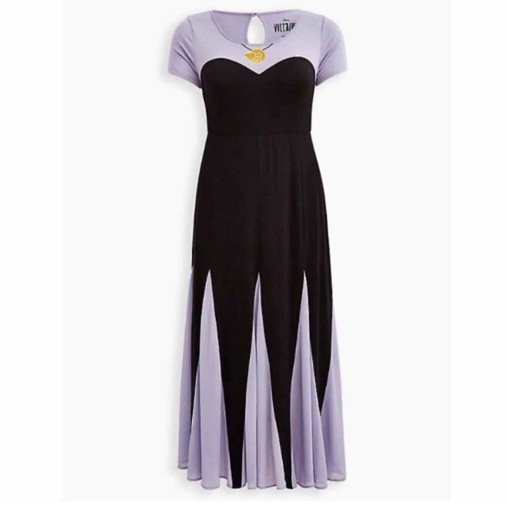 TORRID THE LITTLE MERMAID URSULA PURPLE MAXI DRESS